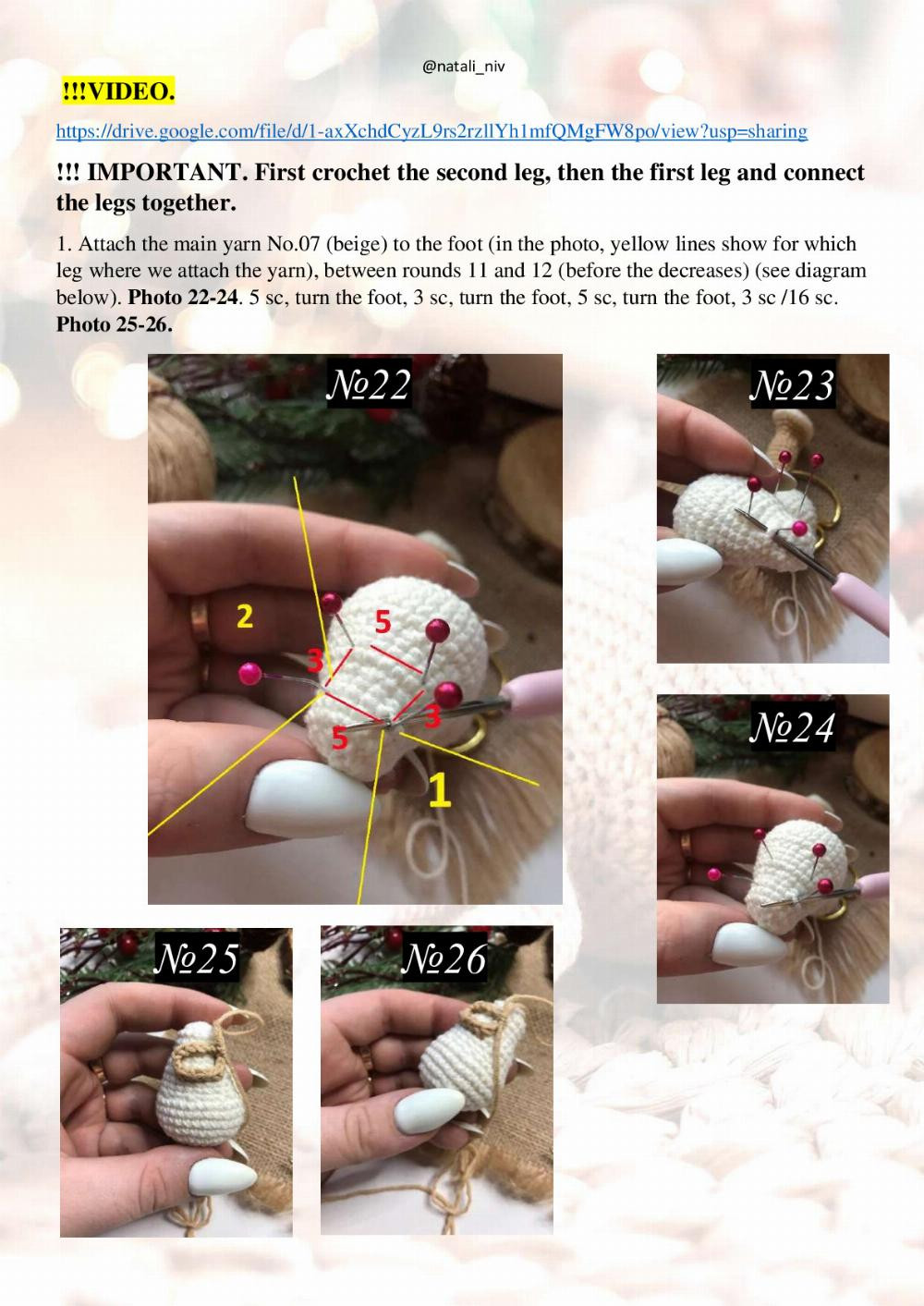 CROCHET PATTERN BUNNY FLORI