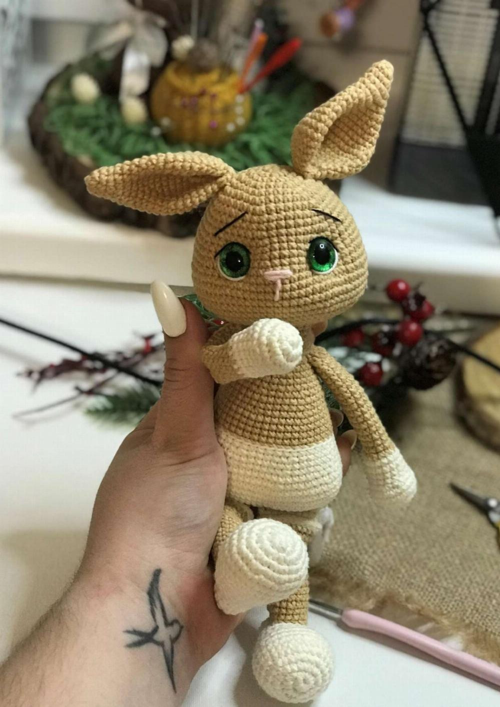 CROCHET PATTERN BUNNY FLORI