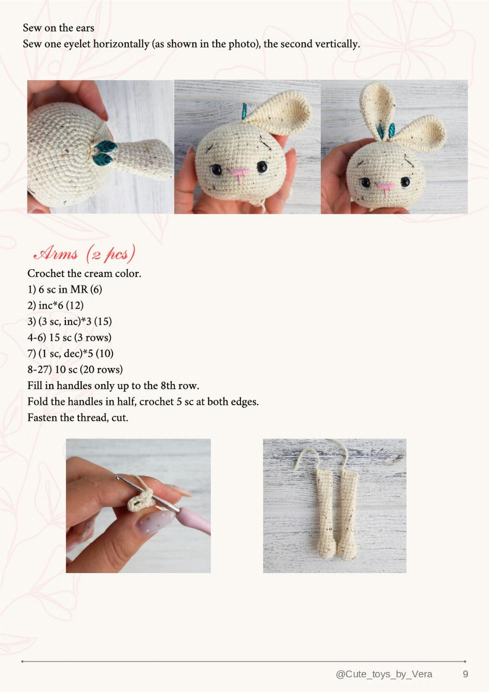 Crochet pattern Bunny Lu автор Вера Васильчук