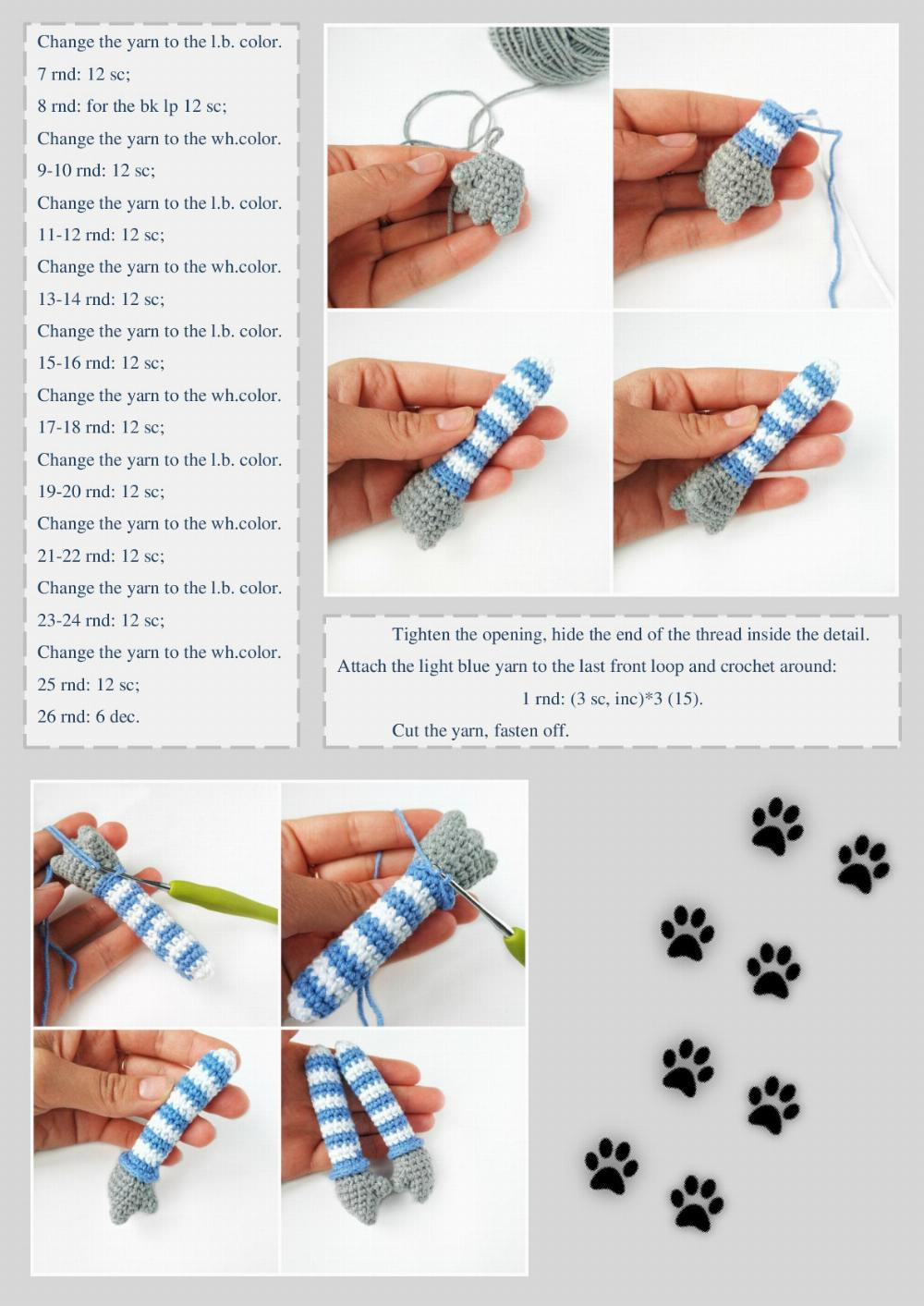 CROCHET PATTERN CAT BASIK