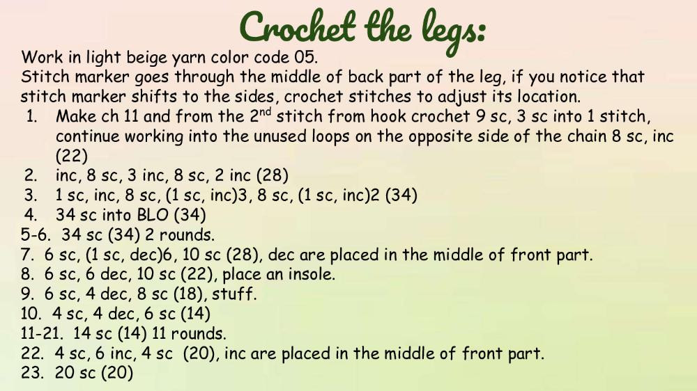 Crochet pattern Chris the Snail