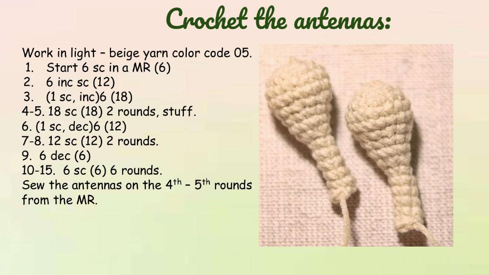 Crochet pattern Chris the Snail