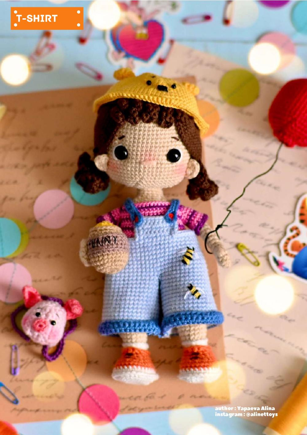 crochet pattern doll christie