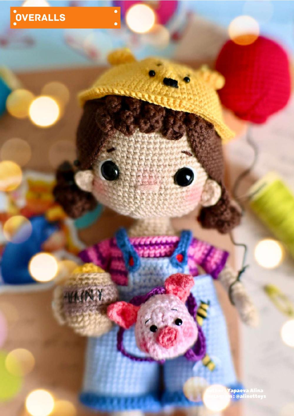 crochet pattern doll christie