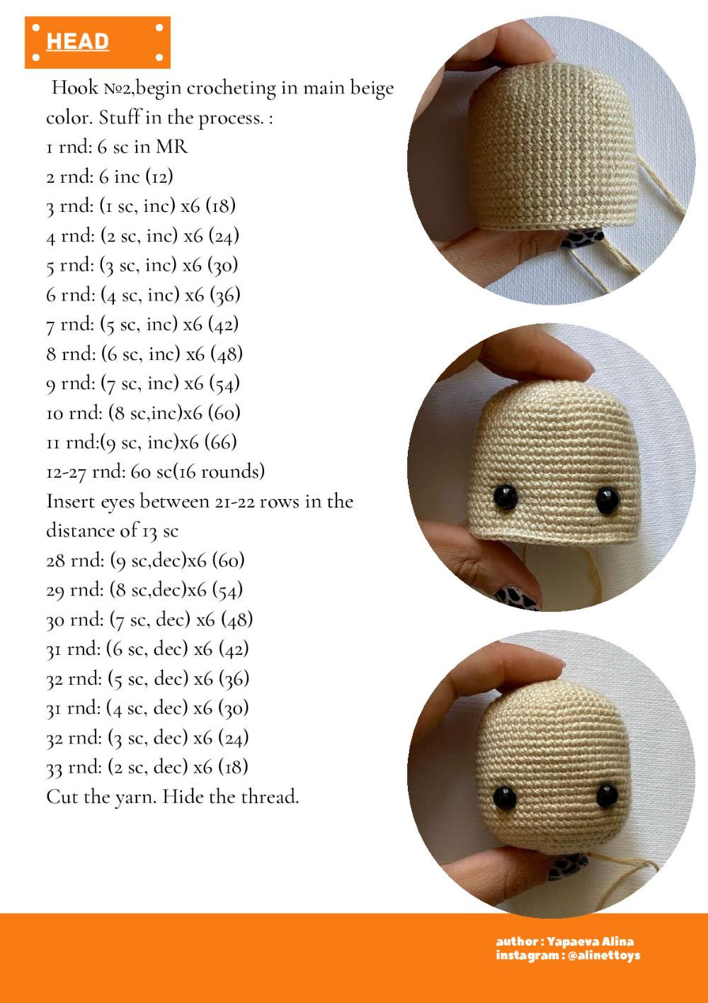 crochet pattern doll christie