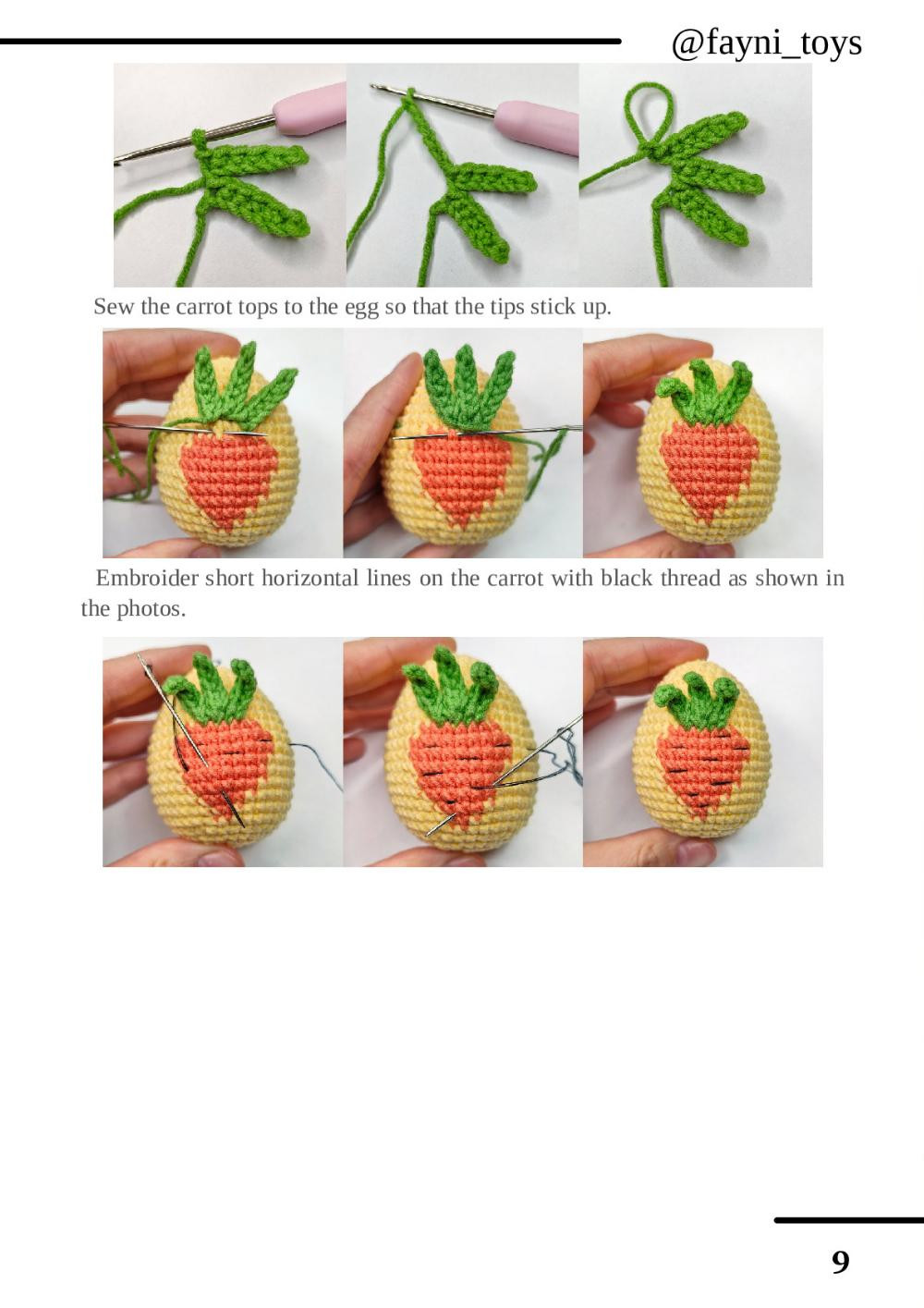 CROCHET PATTERN Easter eggs