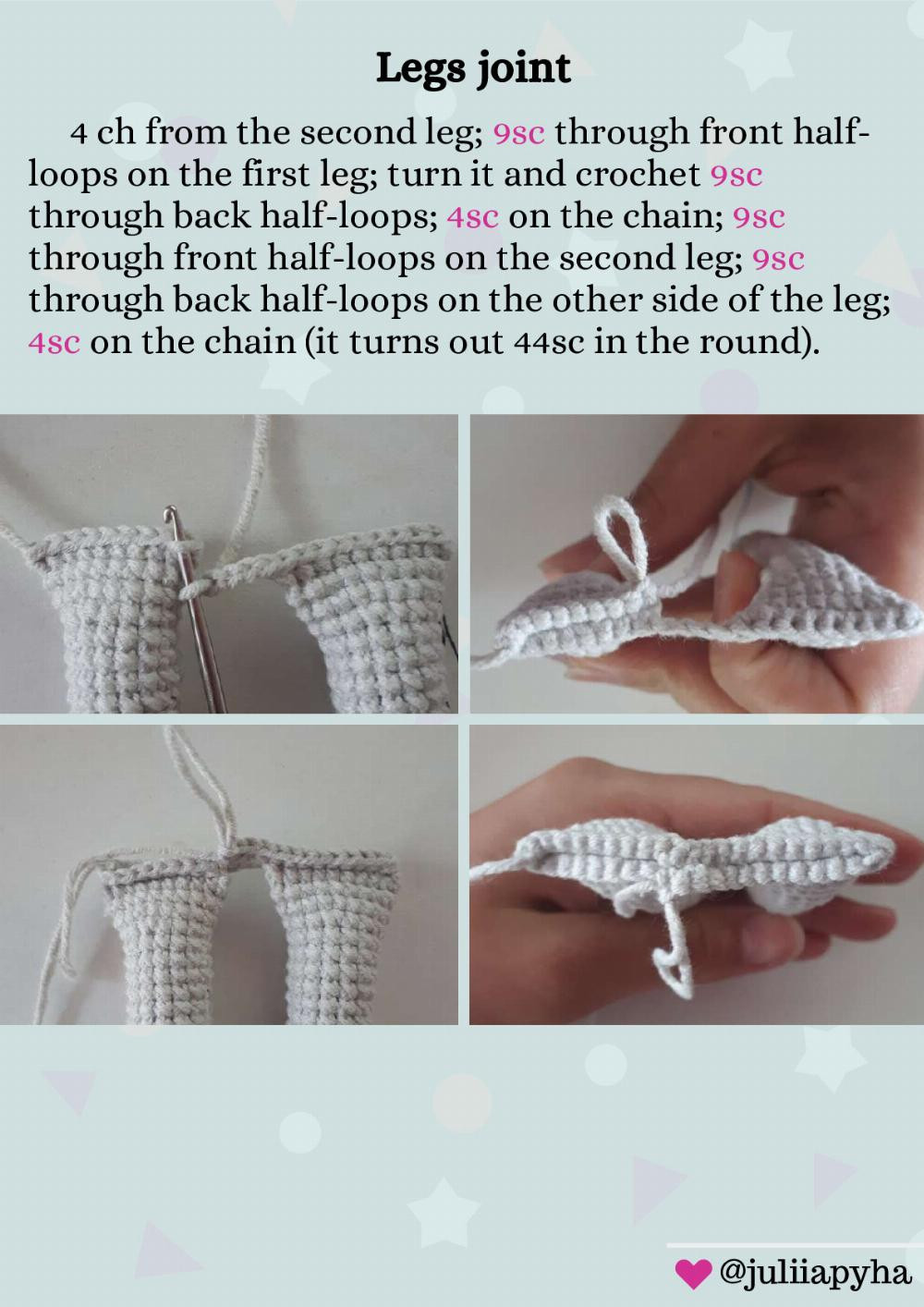 Crochet Pattern Elephant in clothes