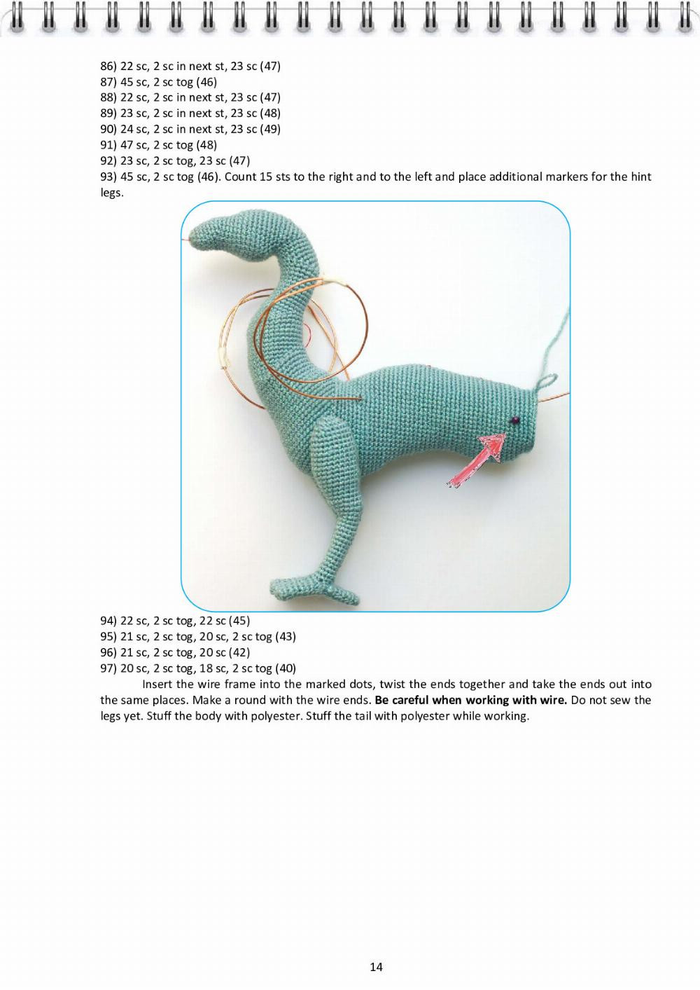 CROCHET PATTERN Elsa, the Dragon (Hungarian Horntail)