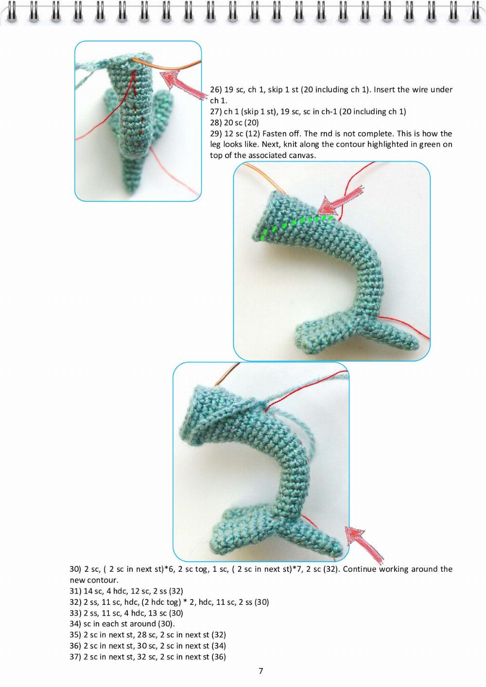 CROCHET PATTERN Elsa, the Dragon (Hungarian Horntail)