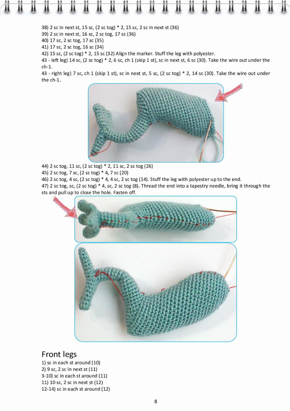 CROCHET PATTERN Elsa, the Dragon (Hungarian Horntail)