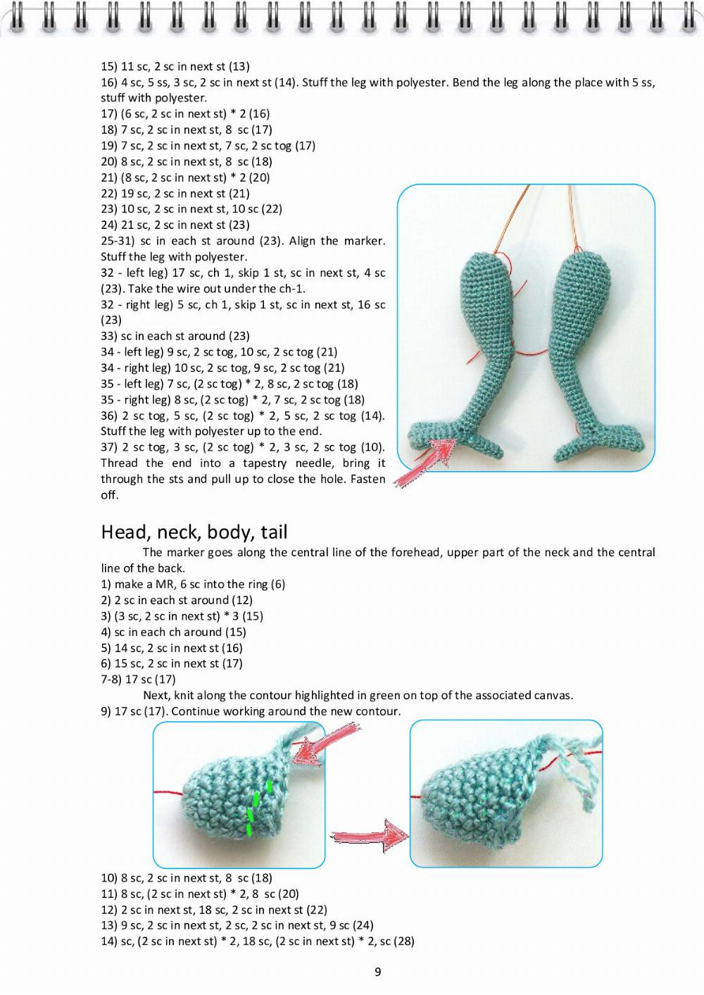 CROCHET PATTERN Elsa, the Dragon (Hungarian Horntail)