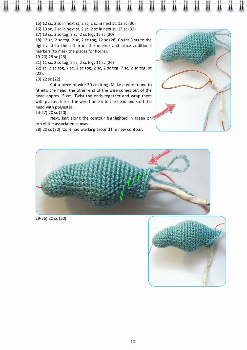 CROCHET PATTERN Elsa, the Dragon (Hungarian Horntail)