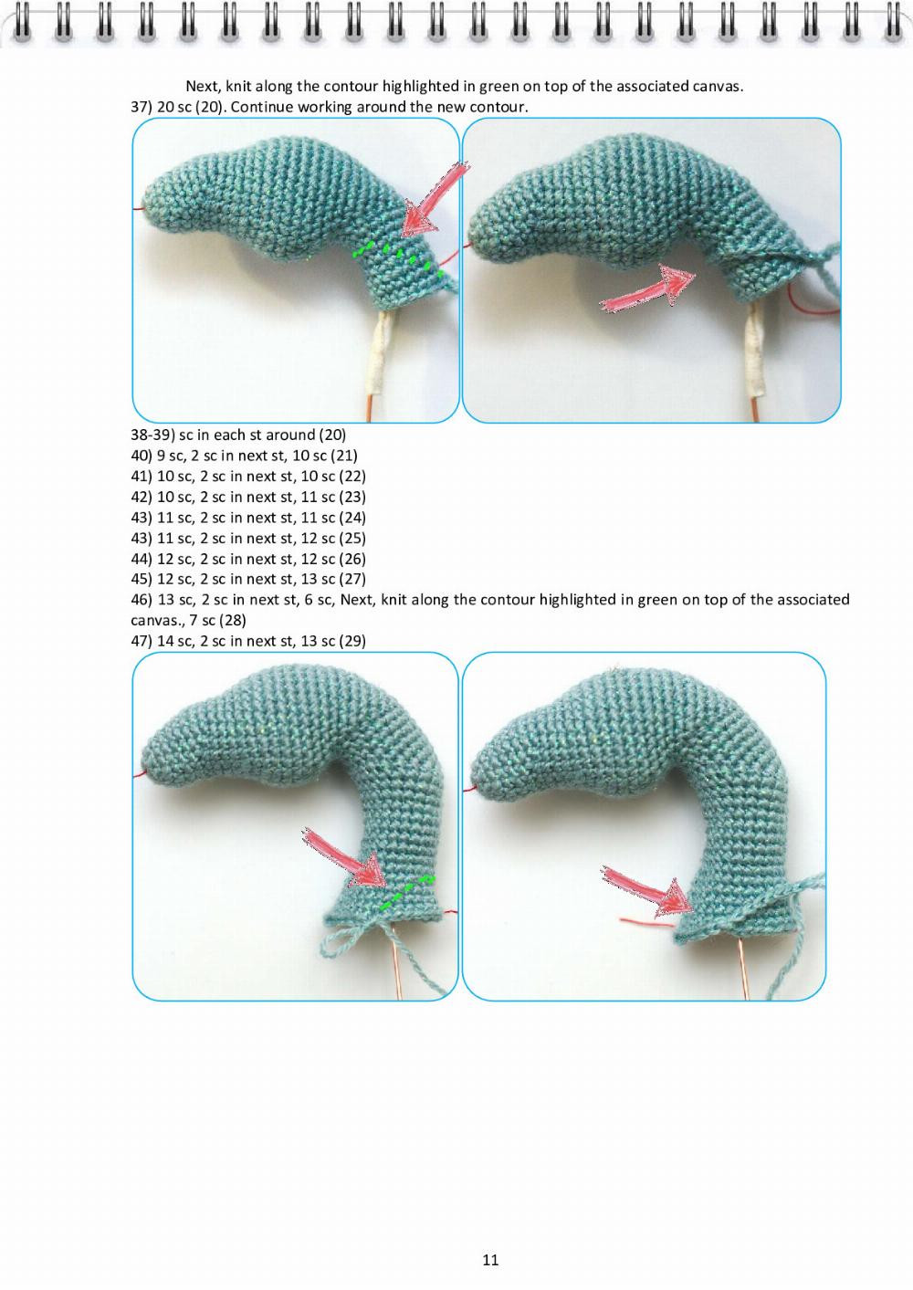 CROCHET PATTERN Elsa, the Dragon (Hungarian Horntail)