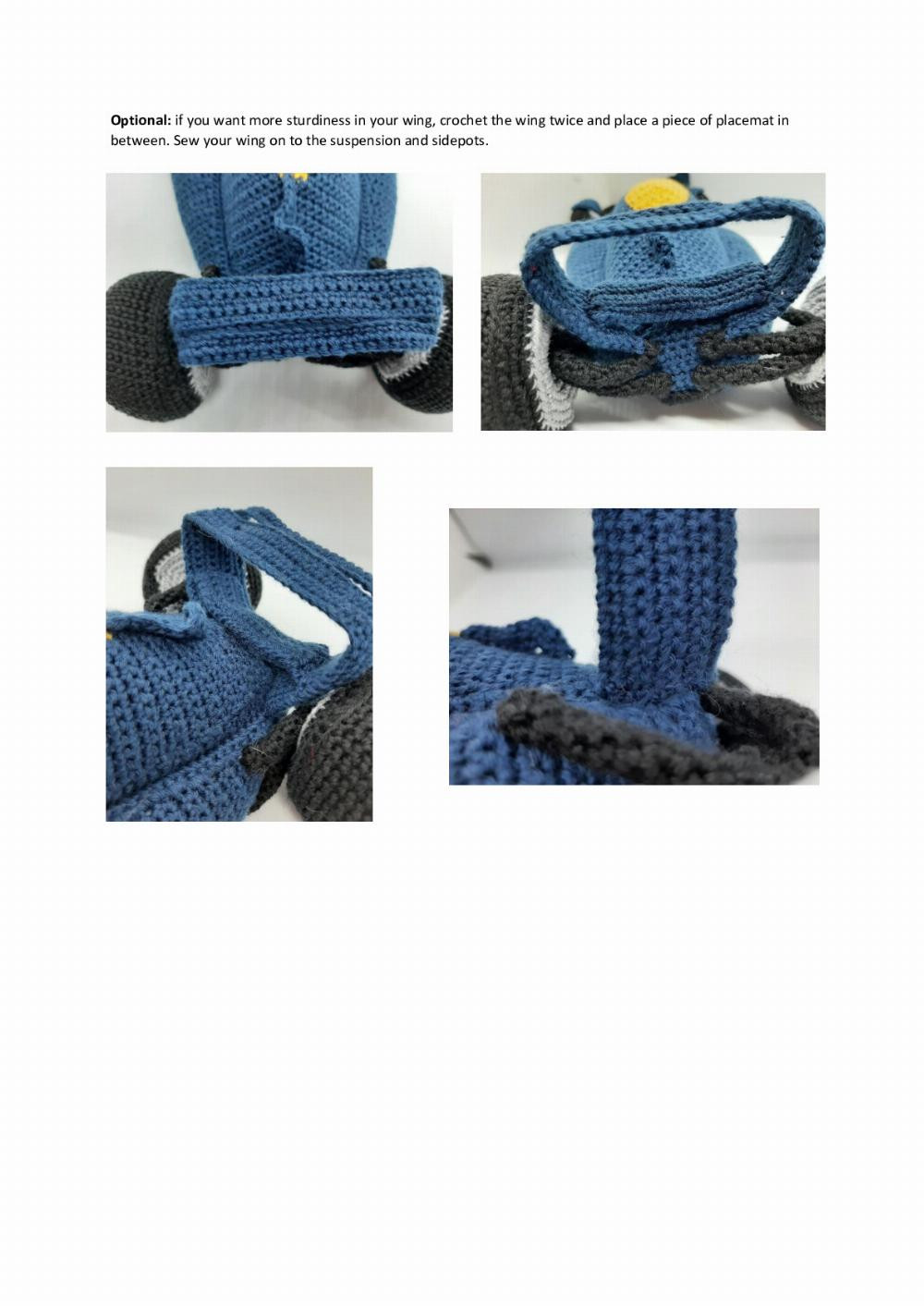 Crochet pattern formula 1 car 2022