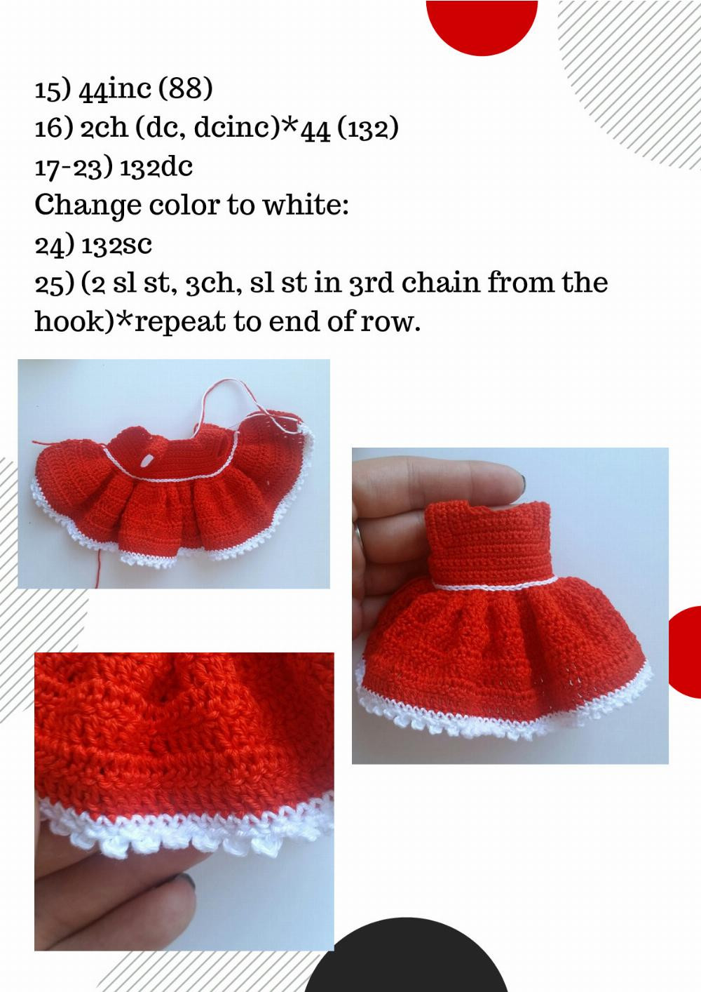 Crochet Pattern Frame Doll Minnie Mouse