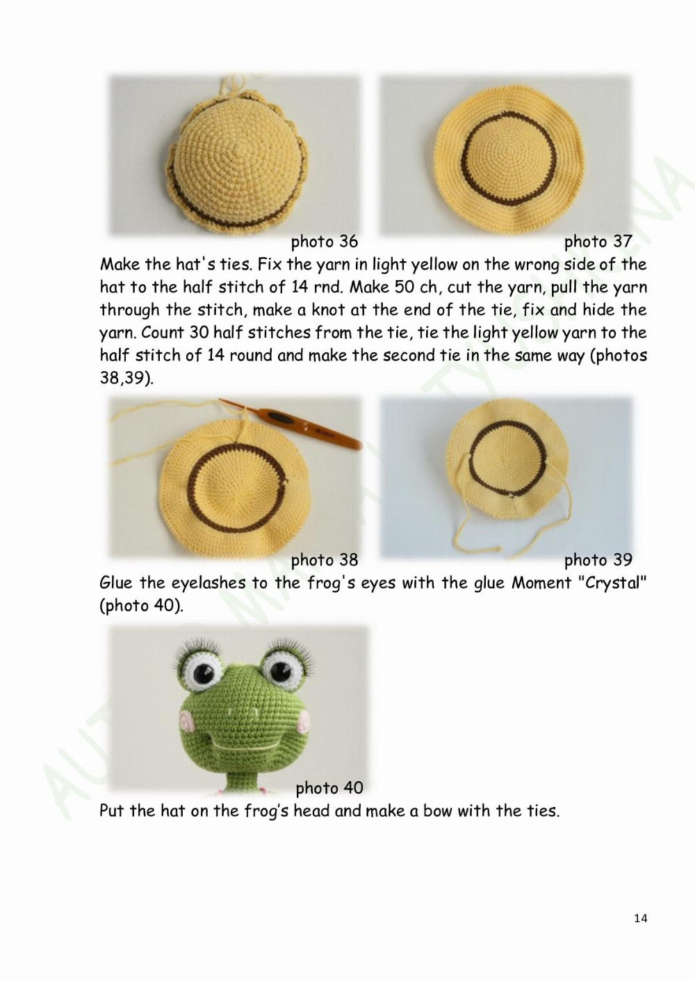 crochet pattern francis frog