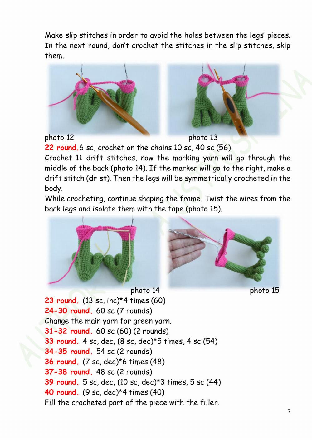 crochet pattern francis frog