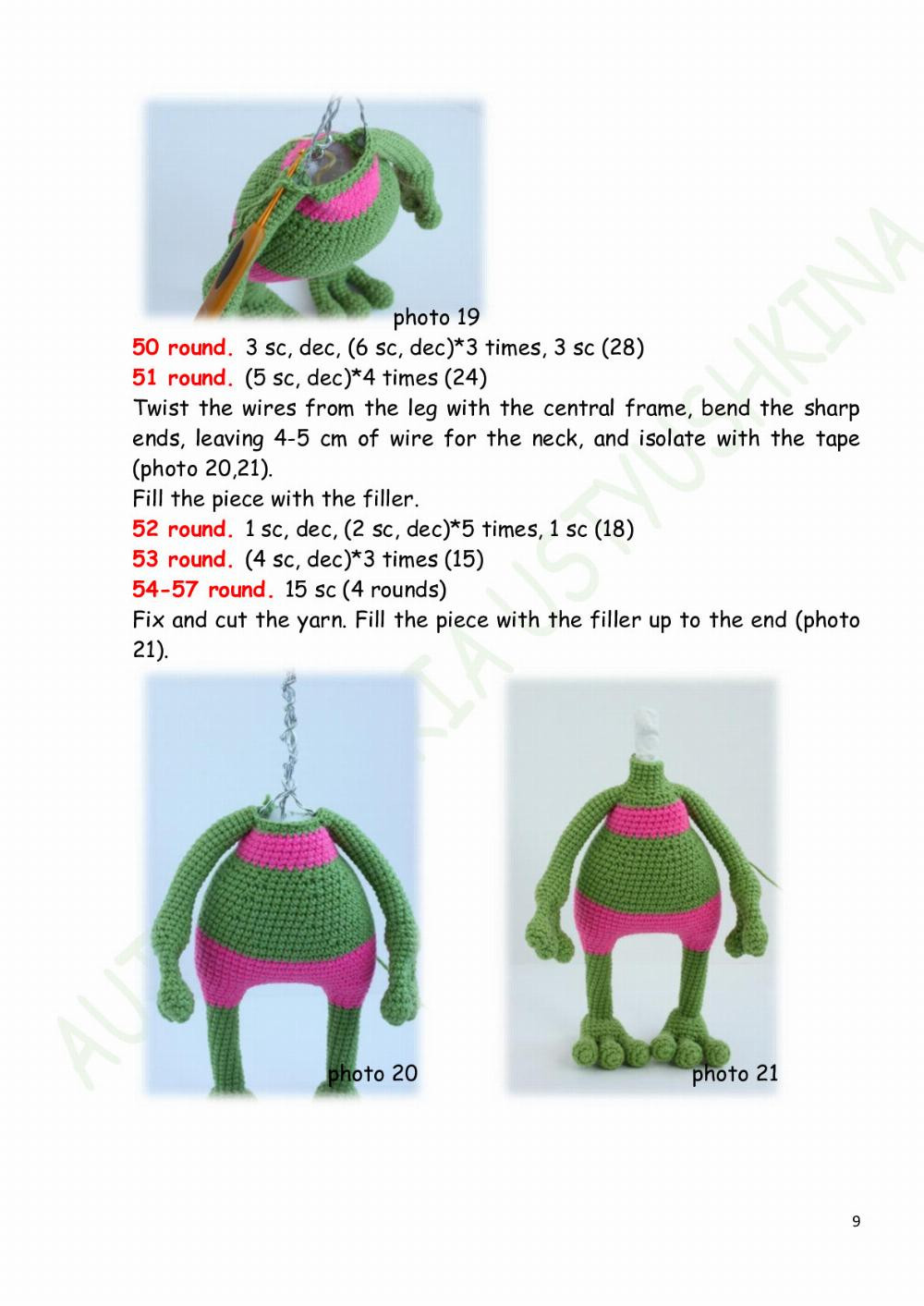 crochet pattern francis frog