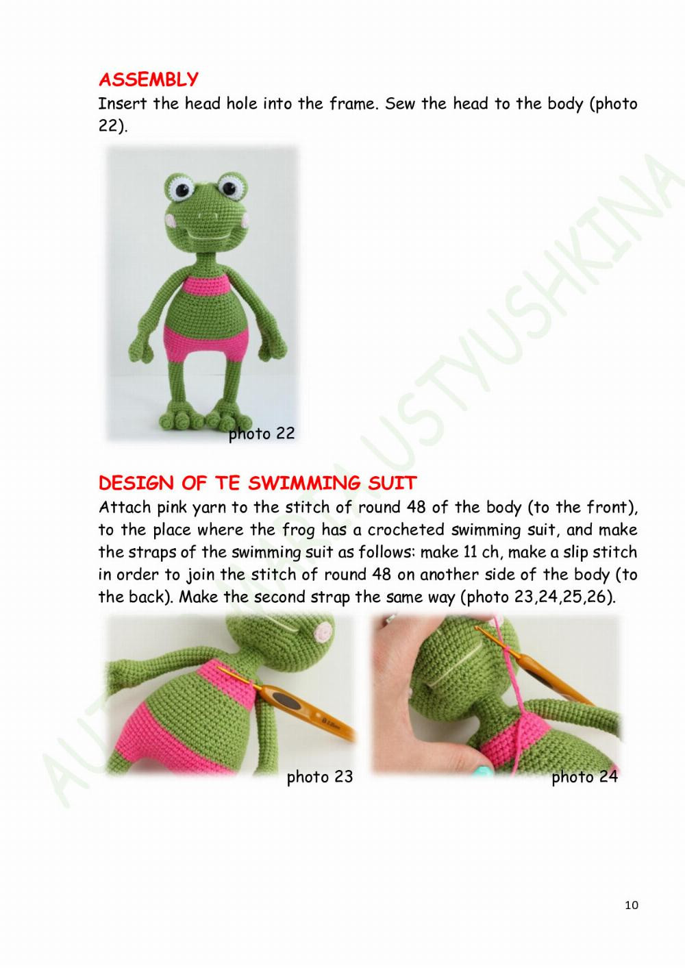 crochet pattern francis frog