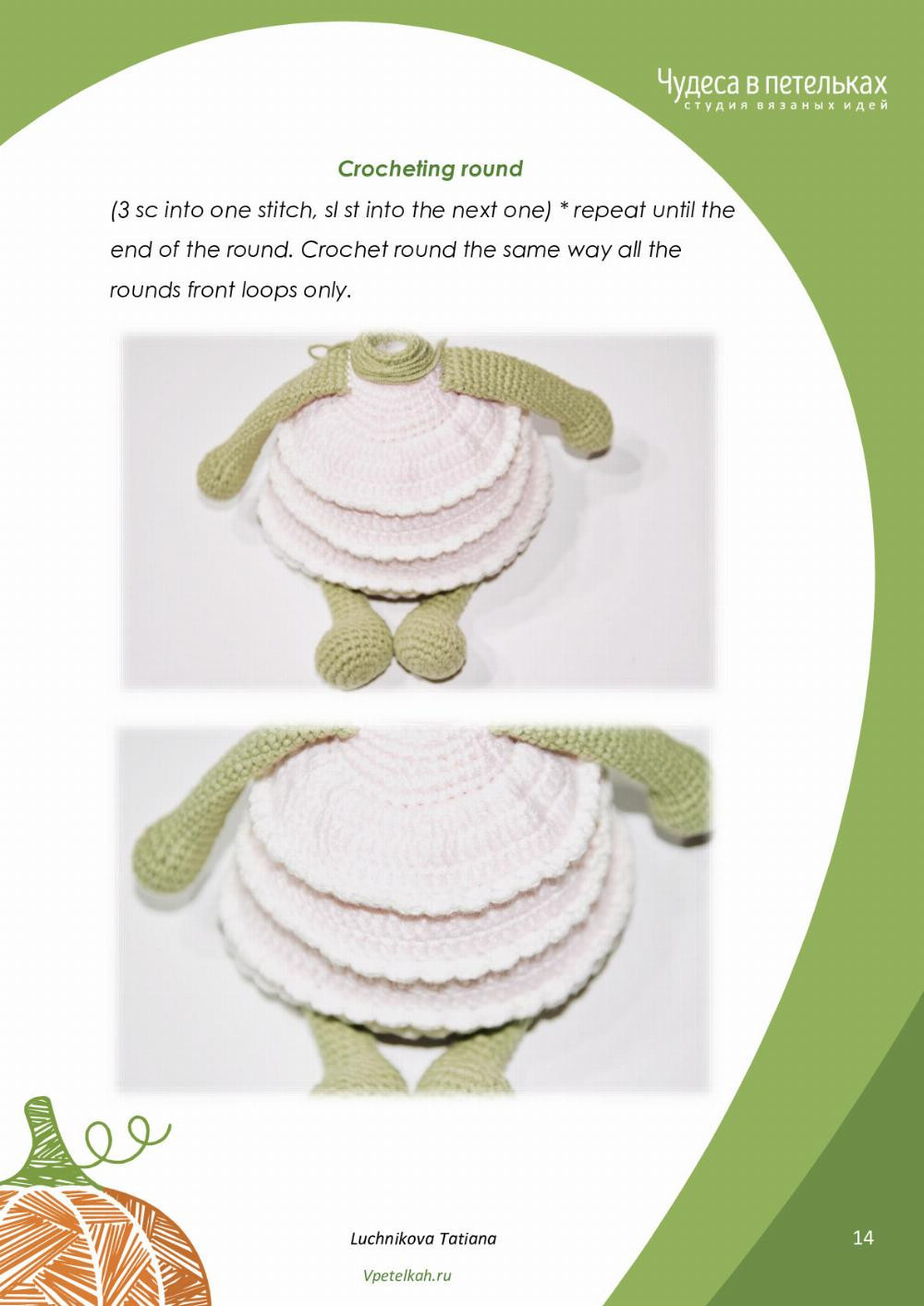 Crochet Pattern «Frog» green frog