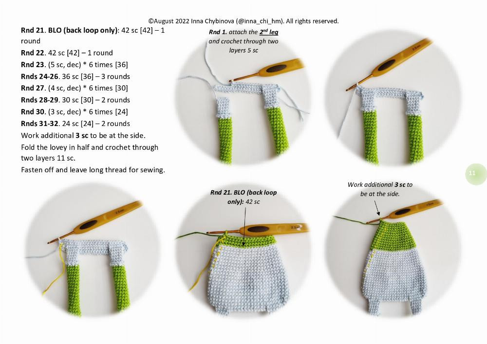 Crochet pattern “Frog Lovey”