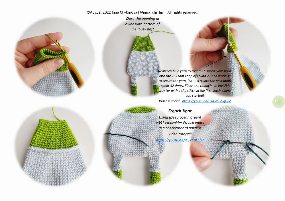 Crochet pattern “Frog Lovey”