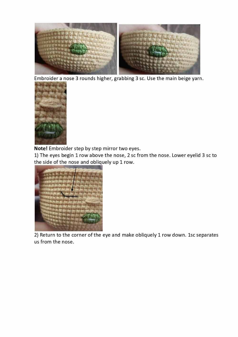 crochet pattern gorgon doll