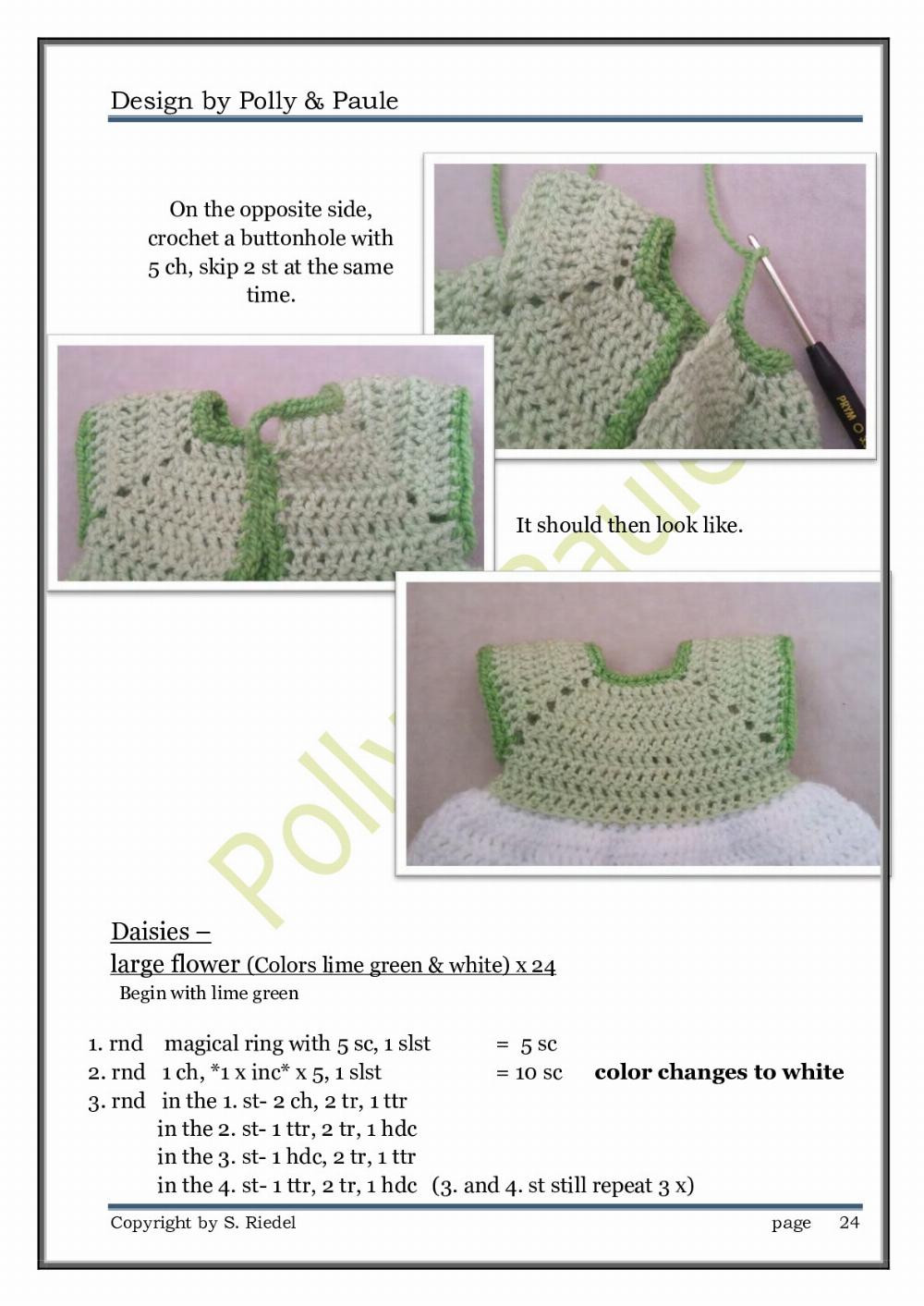 crochet pattern greta daisies crochet pattern