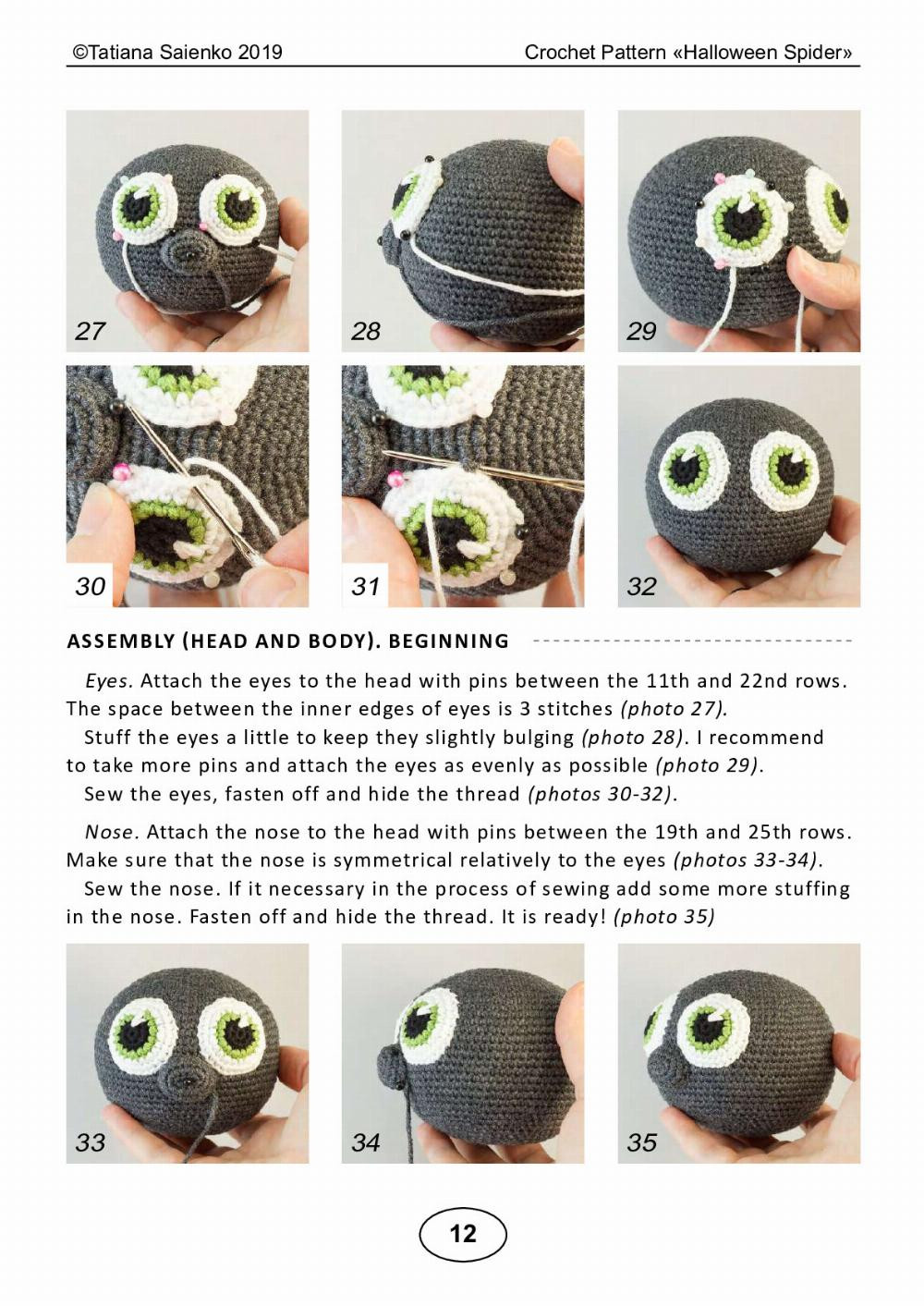 CROCHET PATTERN «Halloween Spider»