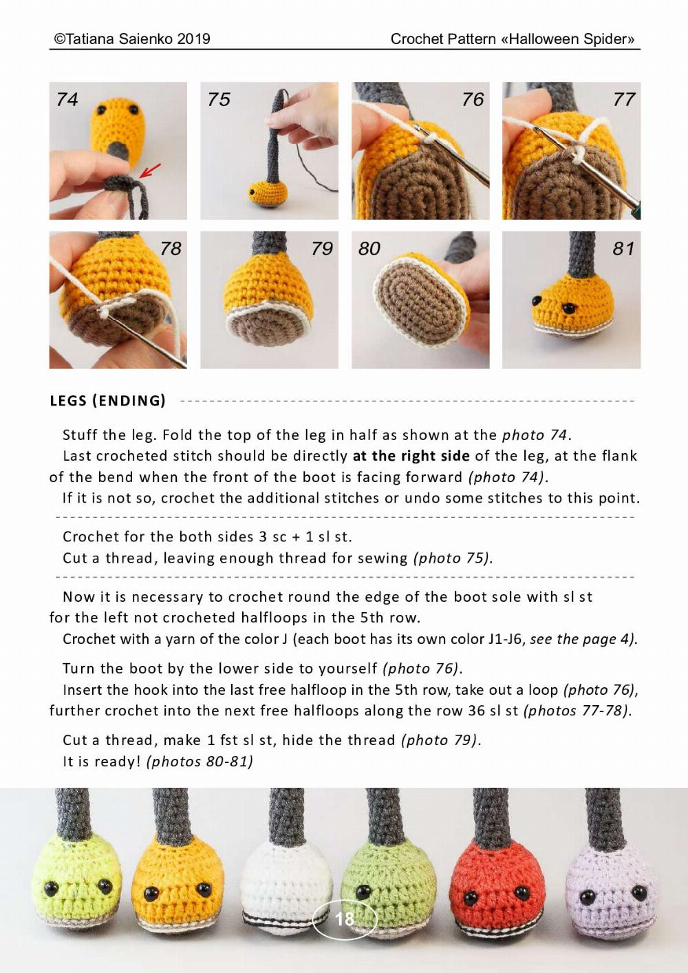 CROCHET PATTERN «Halloween Spider»