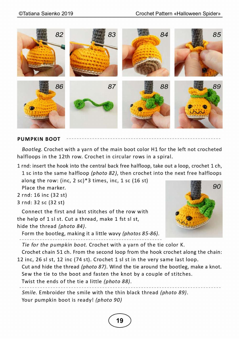 CROCHET PATTERN «Halloween Spider»