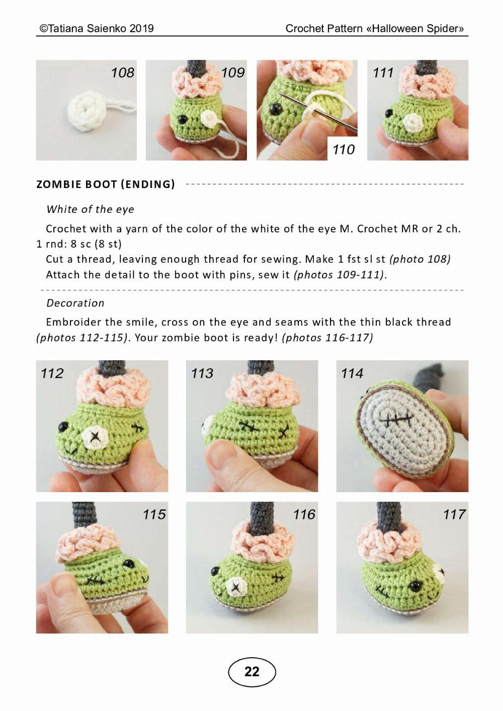 CROCHET PATTERN «Halloween Spider»