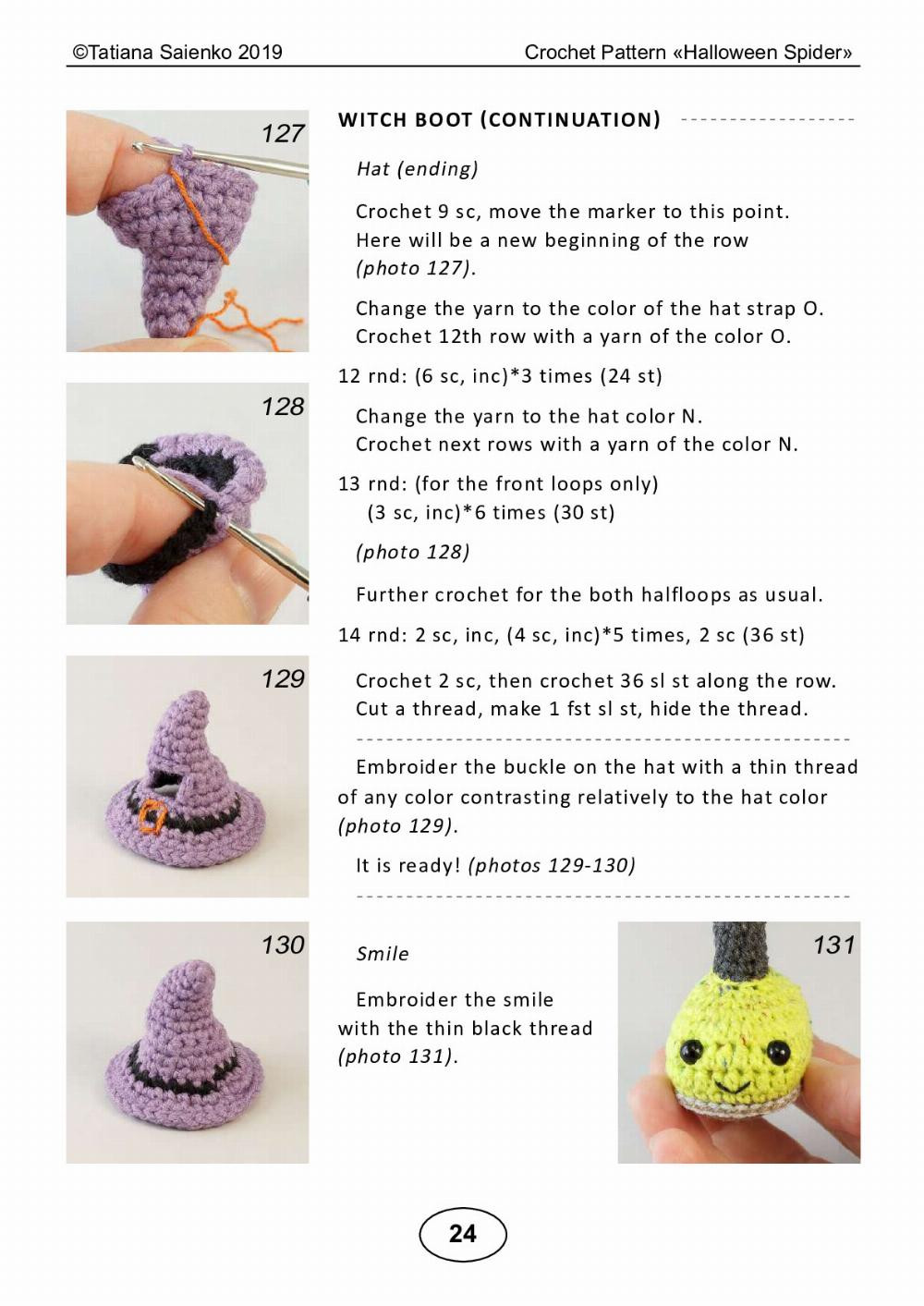 CROCHET PATTERN «Halloween Spider»