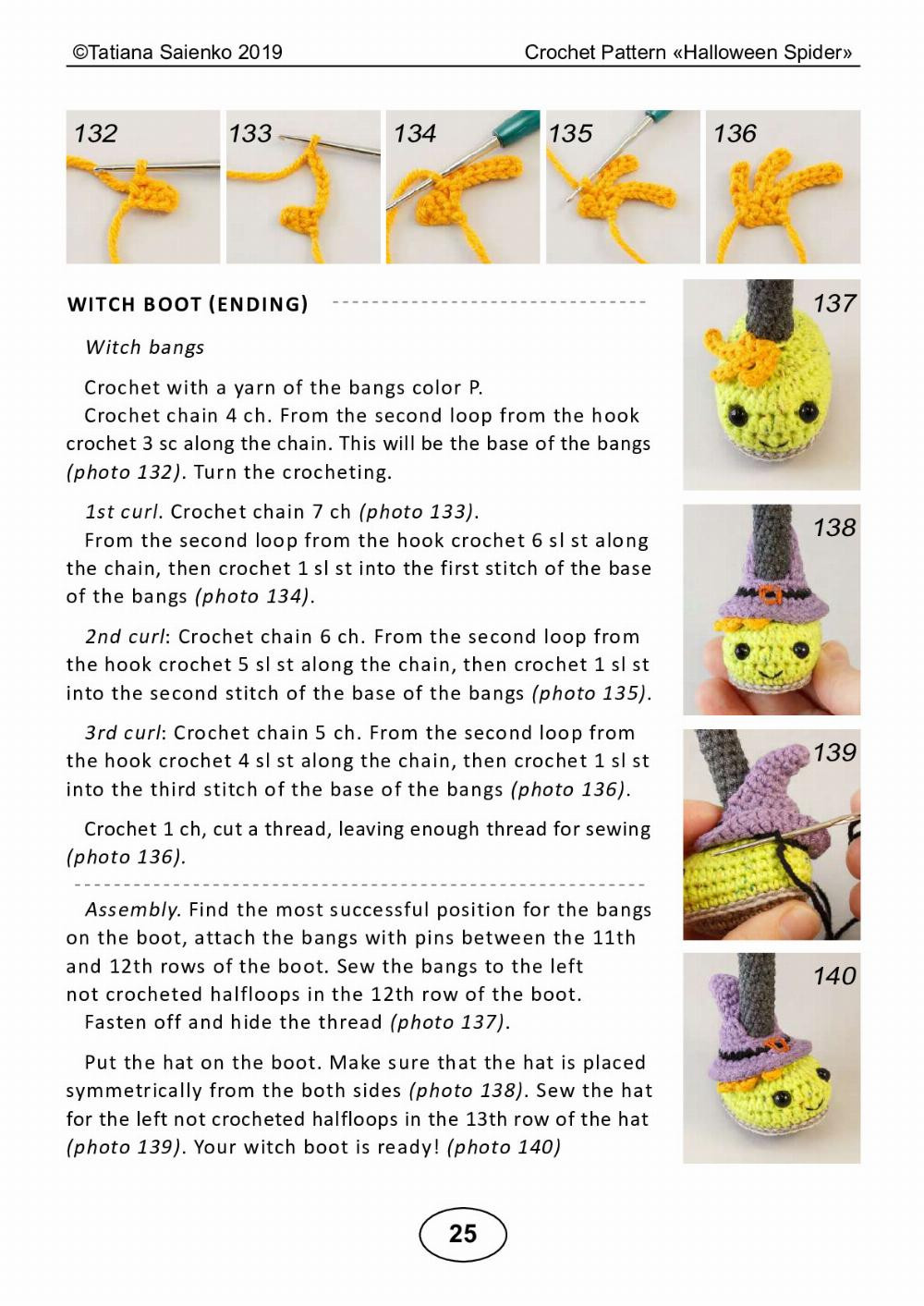 CROCHET PATTERN «Halloween Spider»