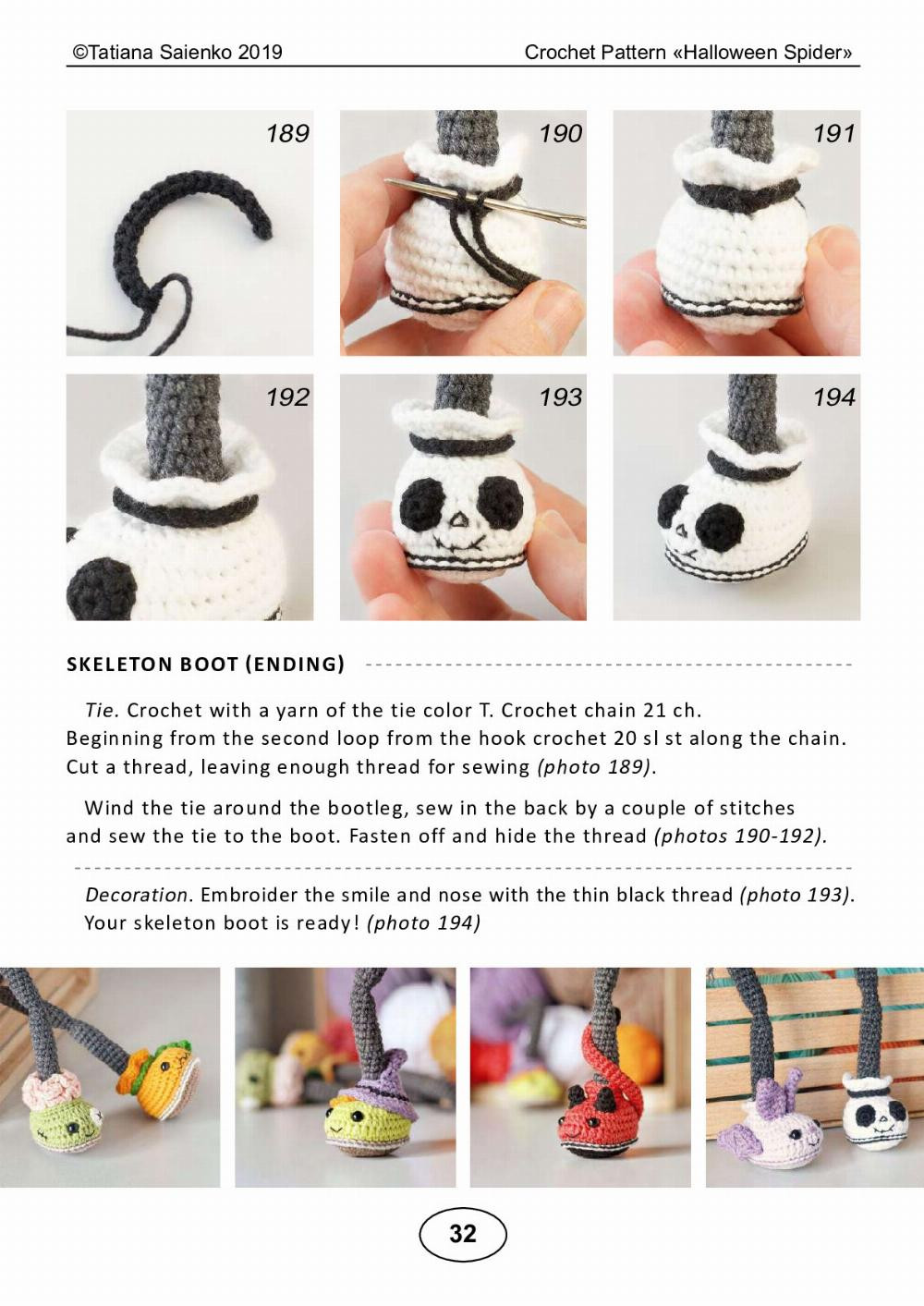 CROCHET PATTERN «Halloween Spider»