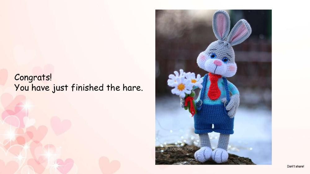 Crochet pattern Hares Bugs & Bunny