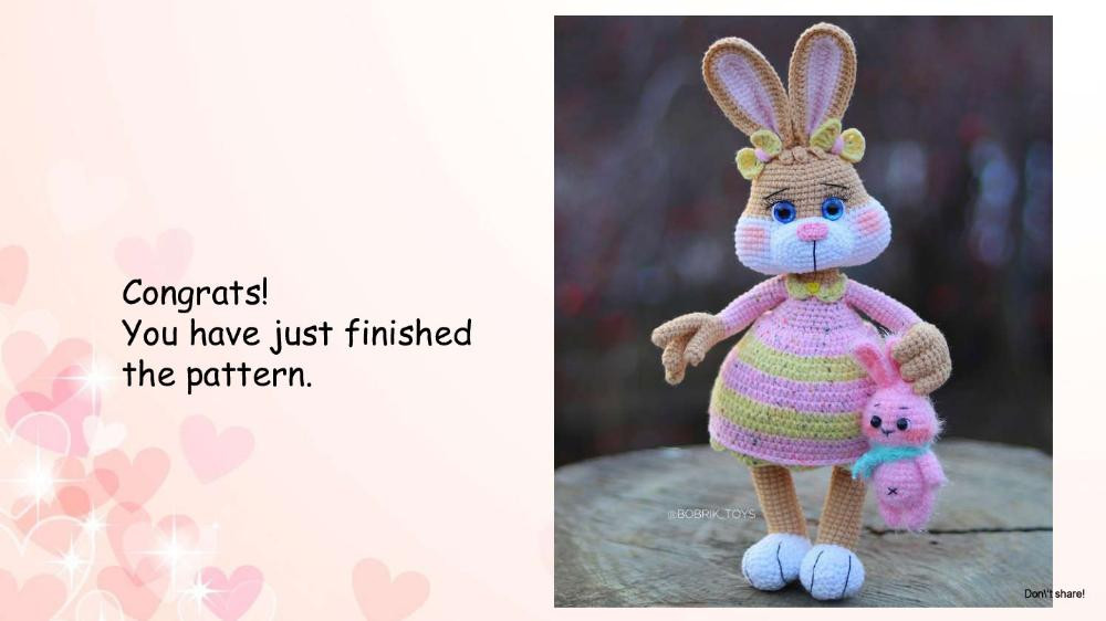 Crochet pattern Hares Bugs & Bunny