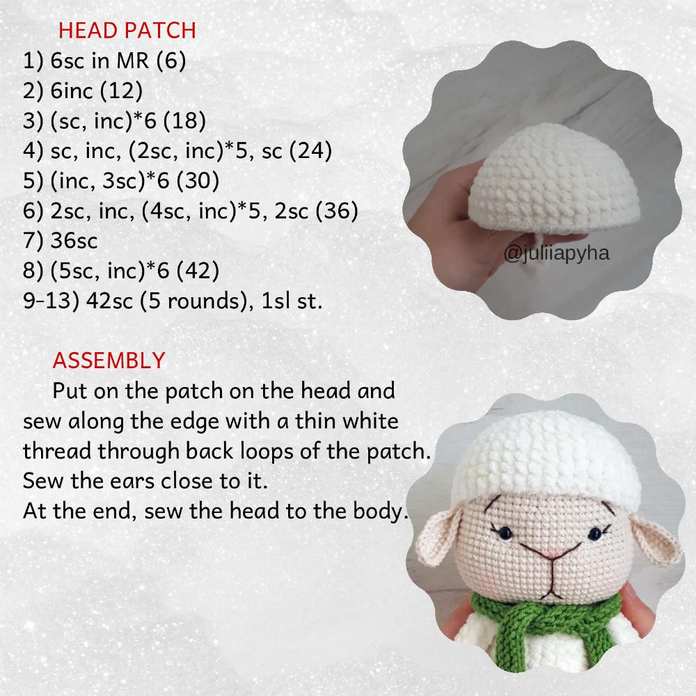 Crochet Pattern Lamb amigurumi