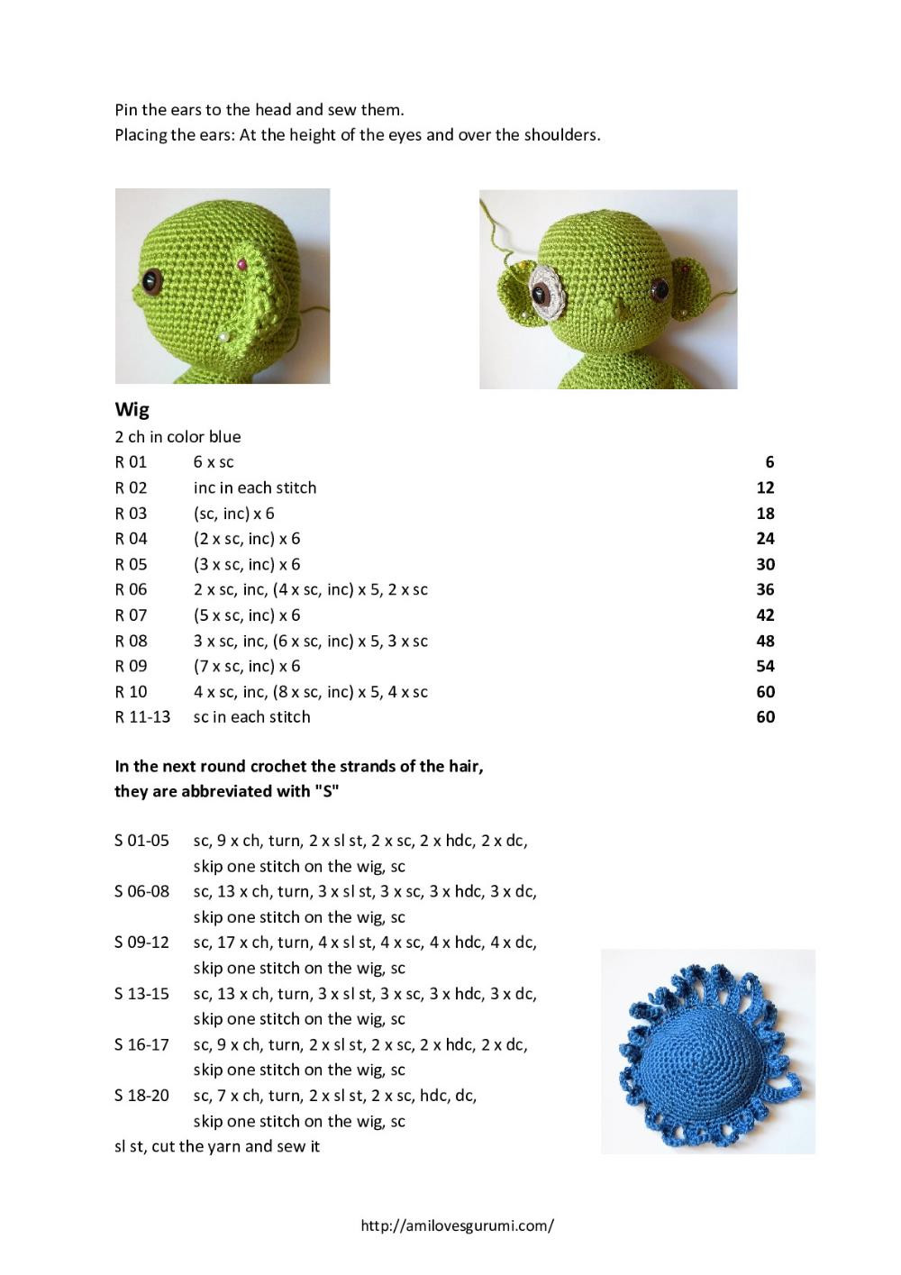 Crochet Pattern Mo, the monster boy