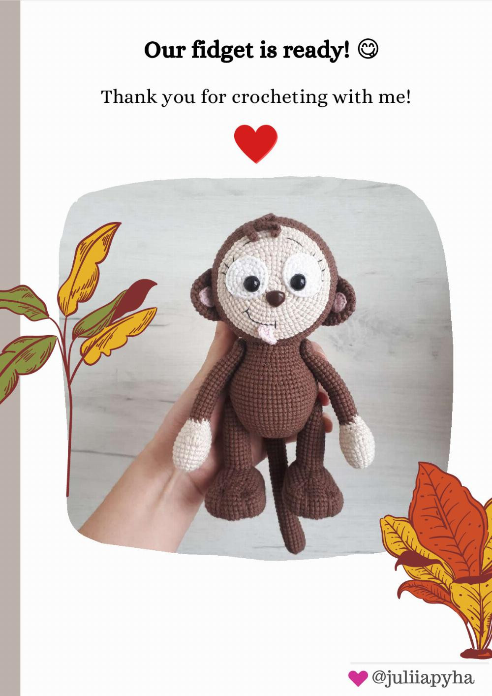 Crochet Pattern Naughty Monkey