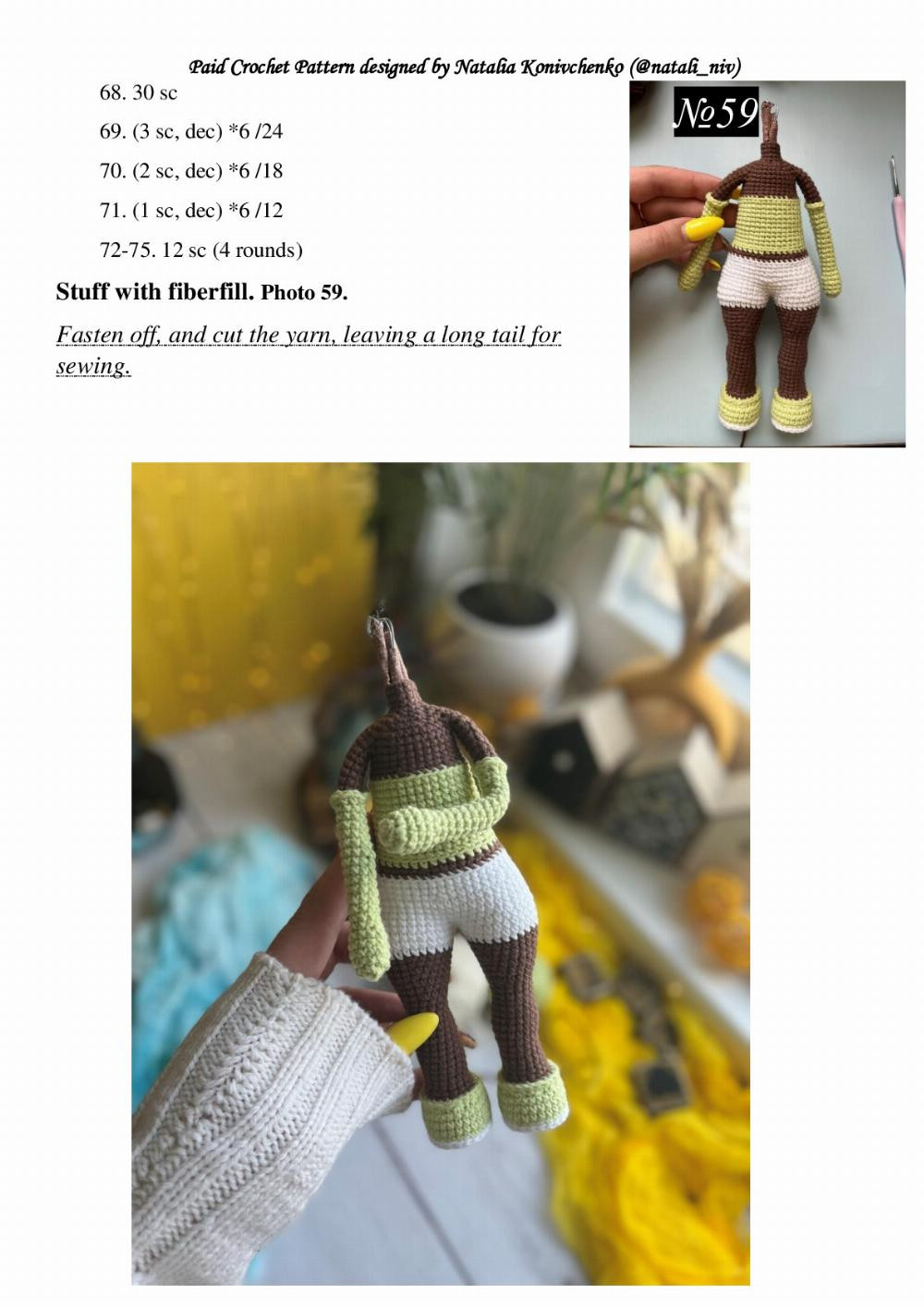 CROCHET PATTERN PRINCESS TIANA