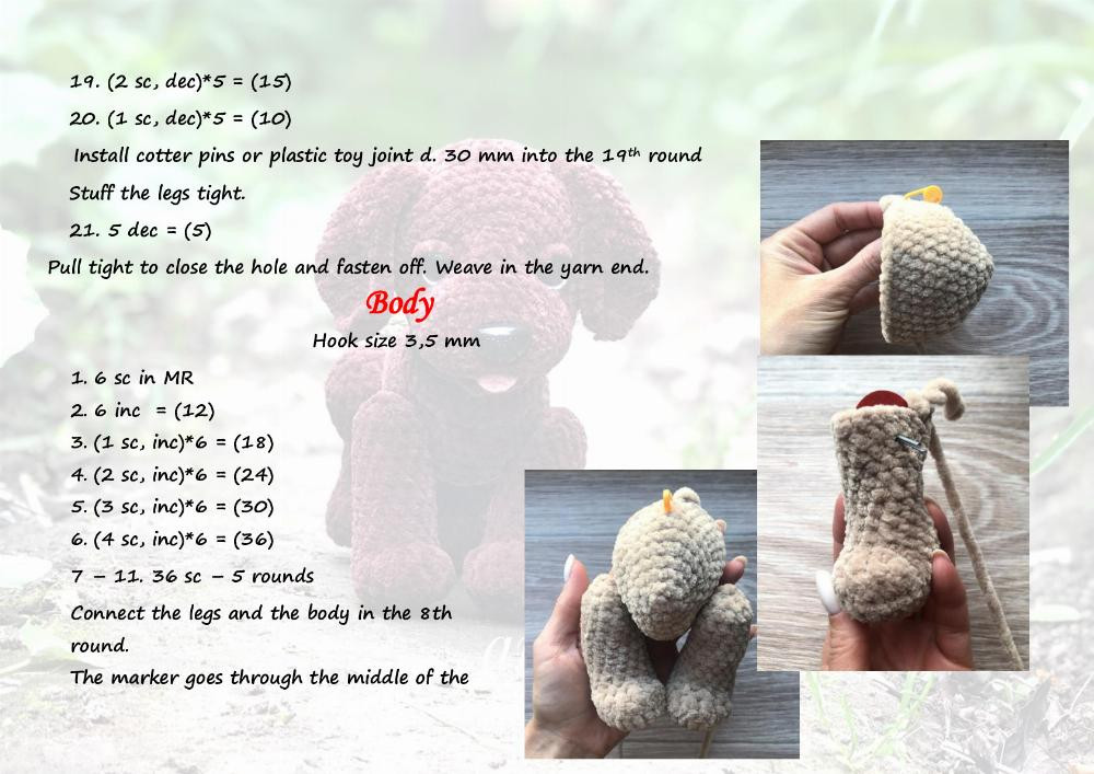 Crochet pattern "Puppy Labrador"