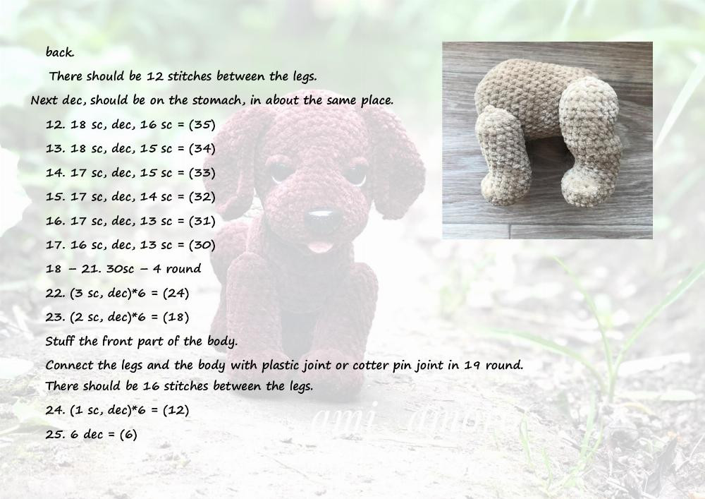 Crochet pattern "Puppy Labrador"