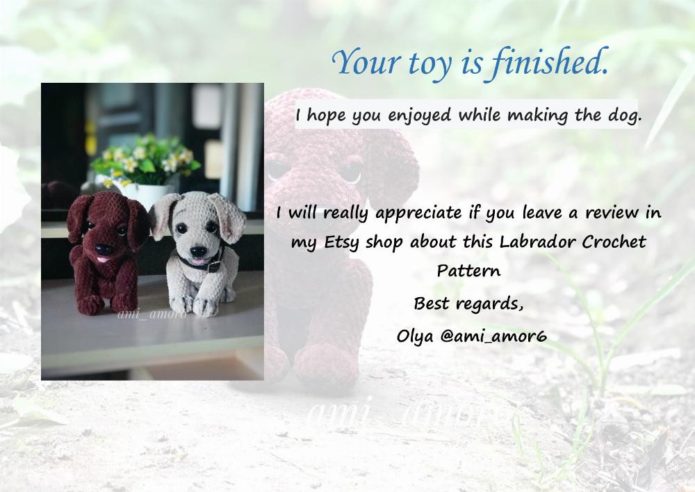 Crochet pattern "Puppy Labrador"