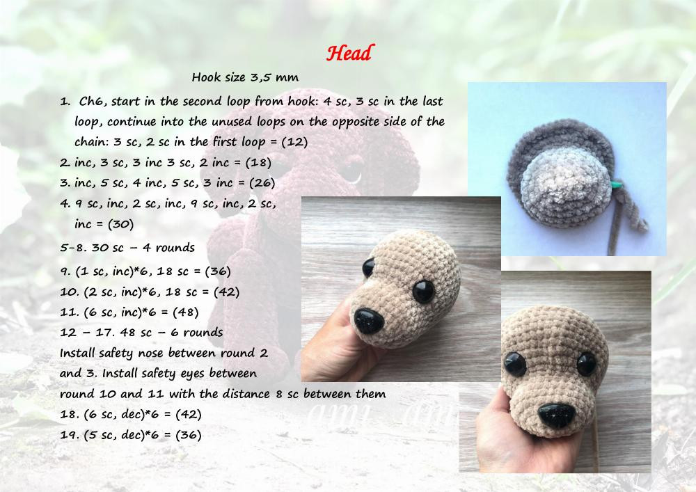 Crochet pattern "Puppy Labrador"