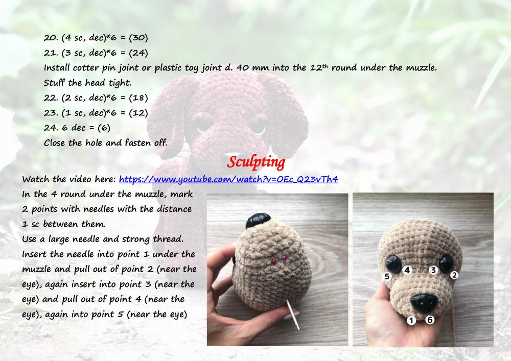 Crochet pattern "Puppy Labrador"