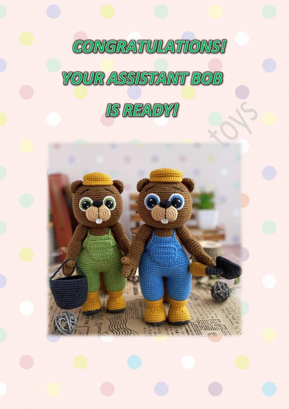 crochet pattern toy bob the builder bear