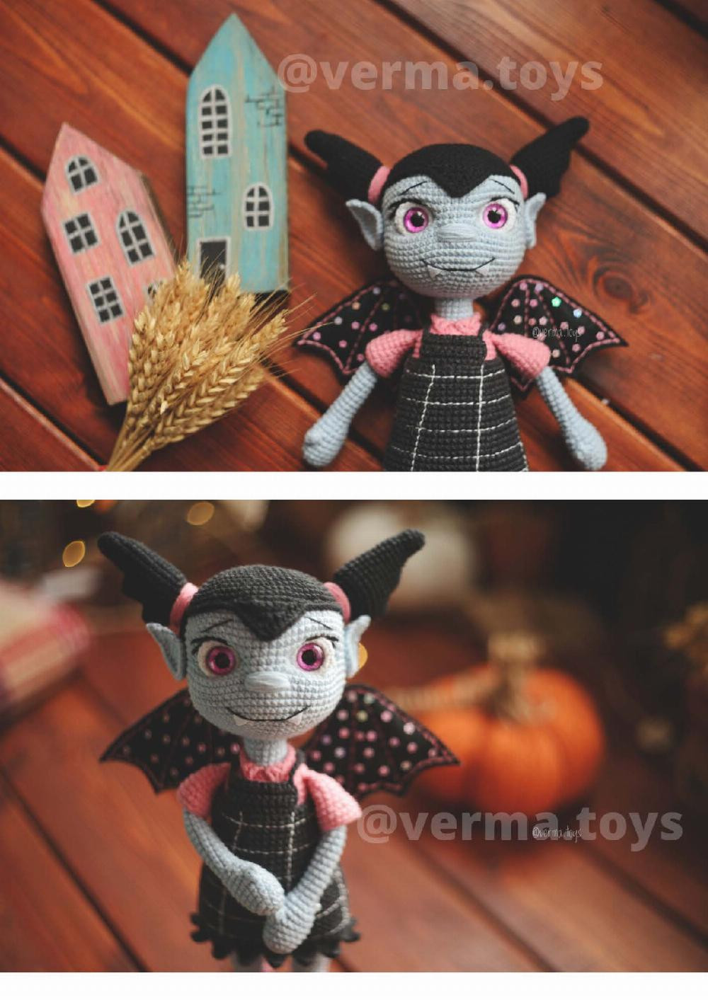 crochet pattern toy vampirina