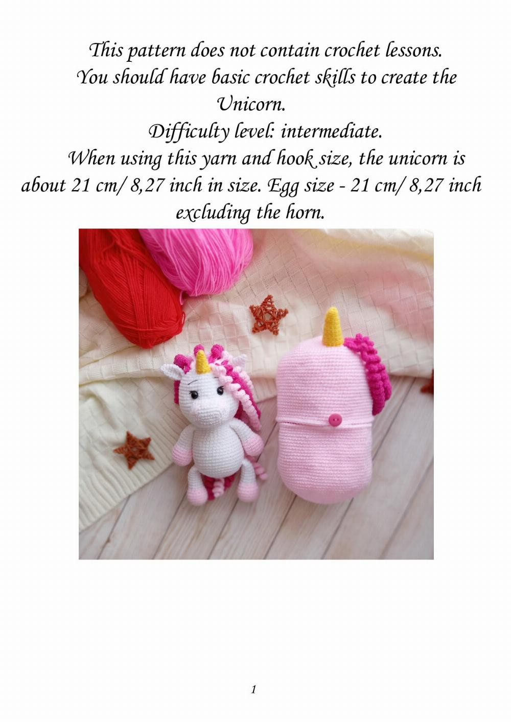 Crochet Pattern «Unicorn in Egg»