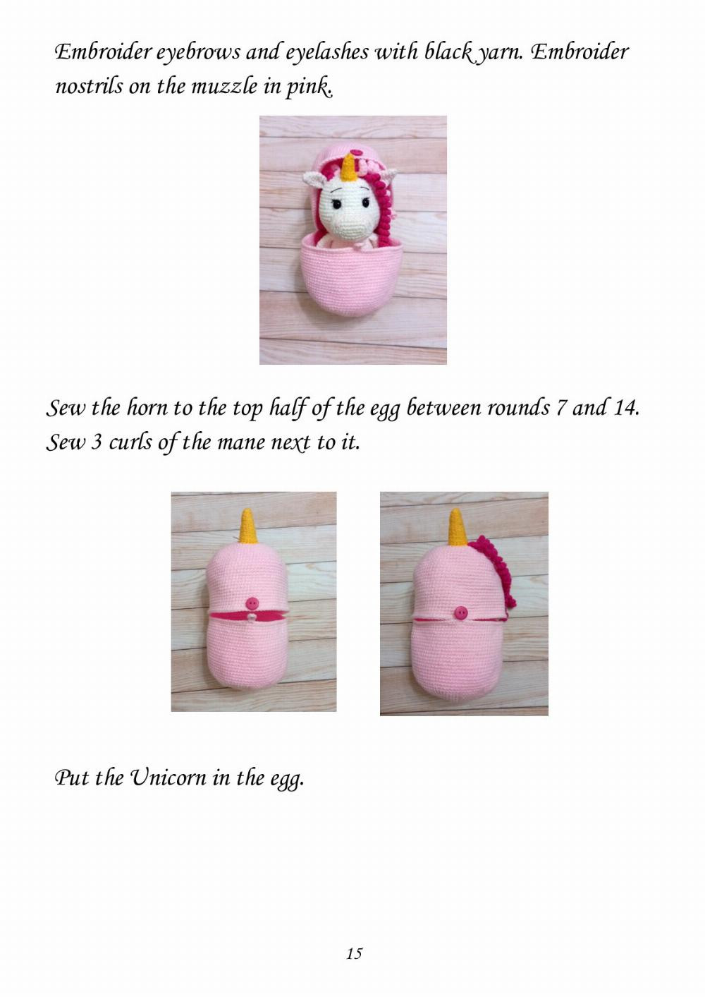 Crochet Pattern «Unicorn in Egg»